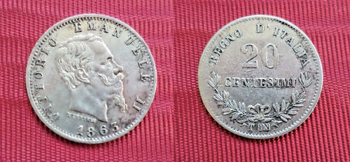 Centesimi 1863 valore - 20,