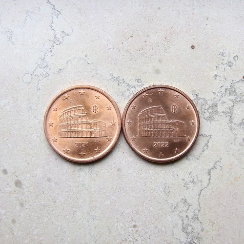 Monete centesimi italia - monete, 5