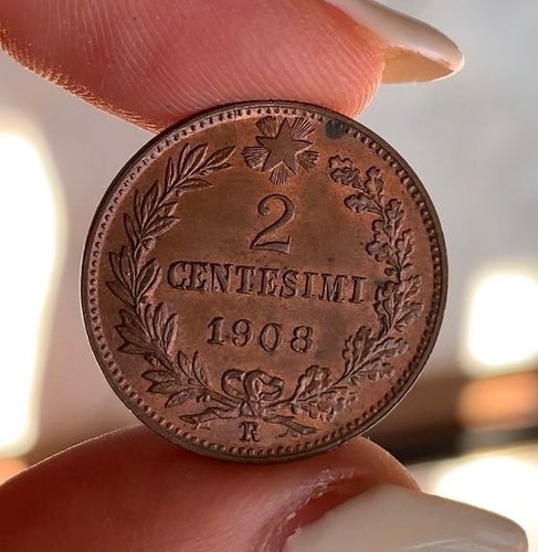 Centesimi 1908 valore fior - centesimi,