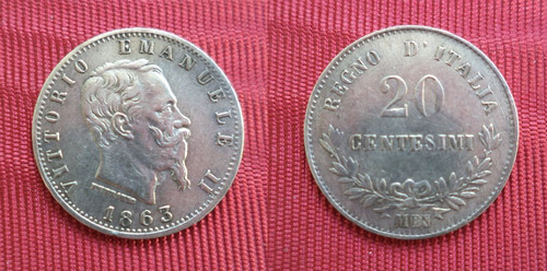 Centesimi 1863 valore - ,